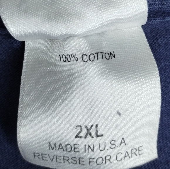 VINTAGE 90s US Navy Men’s 2XL T-shirt Military Tee Made In USA Soffe Crew Neck - Picture 7 of 7